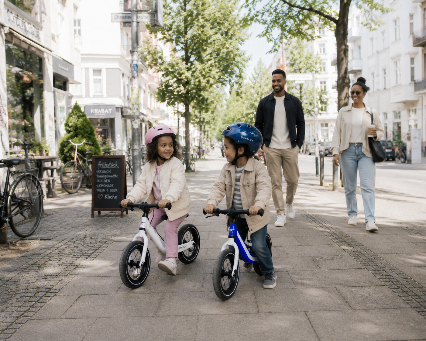 BENTLEY Balance Bike - Blue & White